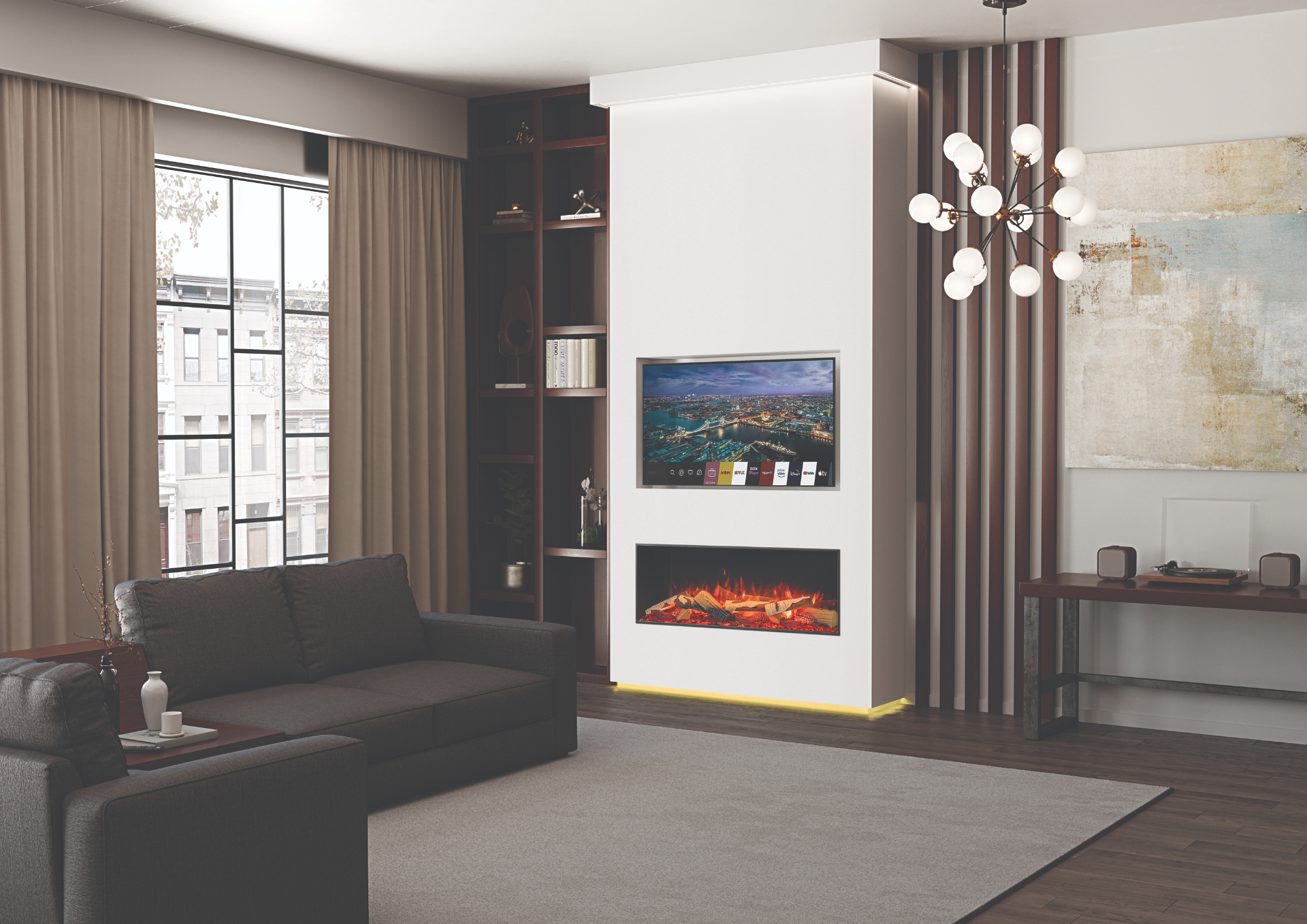 Avanti 110RW electric fireplace for media walls — image 1