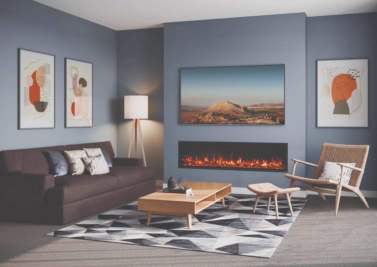 FireFX Atmos 165 electric fireplace for media walls — image 1